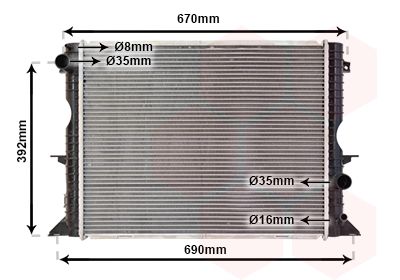 VAN WEZEL radiatorius, variklio aušinimas 02002184